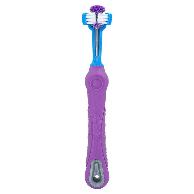 Pets Toothbrush With Three Sides - petsvine